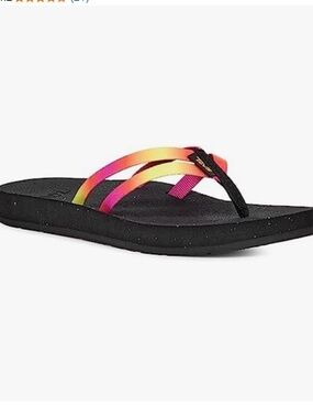 Like new Womens Teva ReFlip Ombre‎ Strappy Thong Flip Flops Sandals Size 9